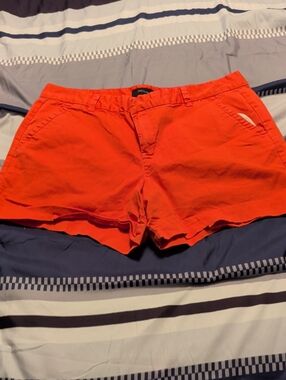 Calvin Klein Bright Orange Women's Cotton Casual Shorts
